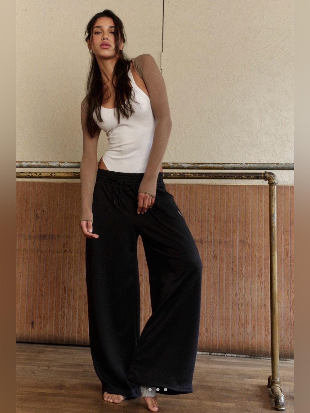 FP Movement by Free People Sweat Equity Convertible Jogger Pants ~ Black